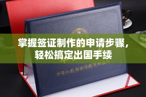 保定掌握签证制作的申请步骤，轻松搞定出国手续